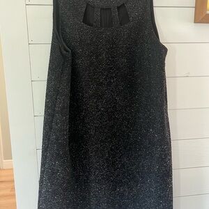 AGB Black Sheath Mini Dress Mock Neck Sleeveless